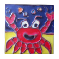 Catalina Island Tile Luau Larry's Crab J.Titchenal
