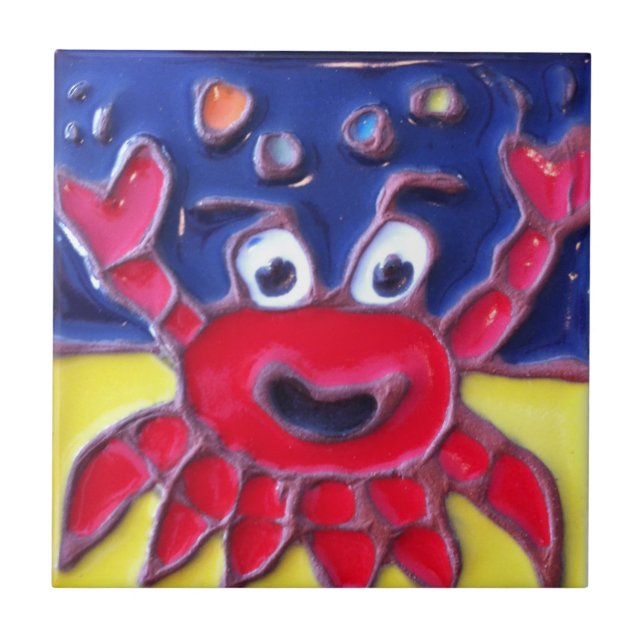 Catalina Island Tile Luau Larry's Crab J.Titchenal (Front)