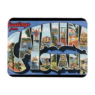 Catalina Island_Vintage Travel Poster Artwork Magnet
