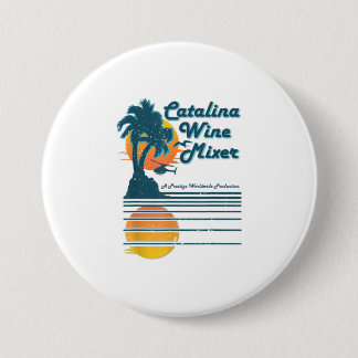 Catalina island wine and palm mixer TShirt Button