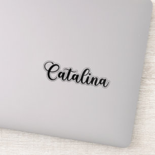 Catalina Name - Handwritten Calligraphy Sticker