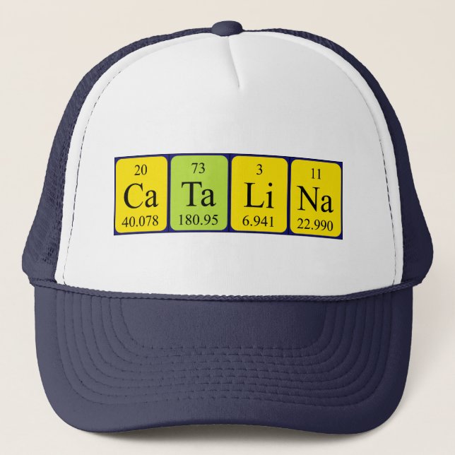 Catalina periodic table name hat (Front)