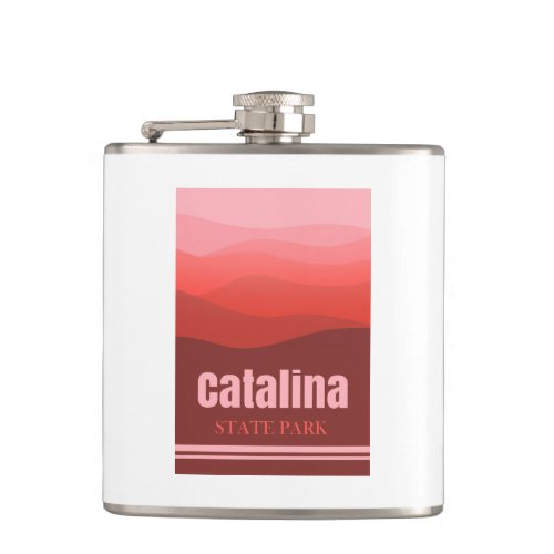 Catalina State Park Arizona Red Hills Flask