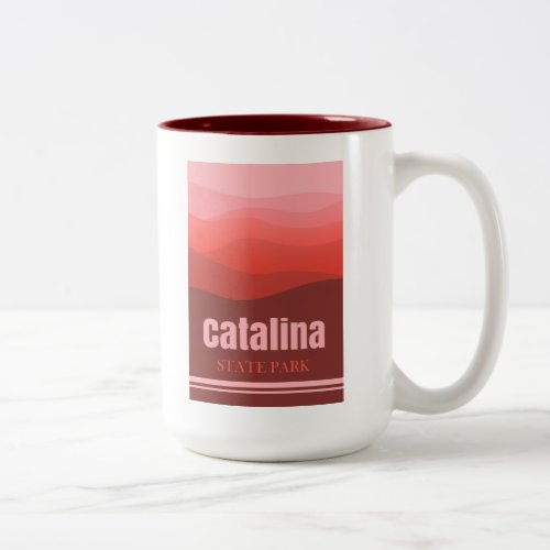 Catalina State Park Arizona Red Hills Two_Tone Coffee Mug