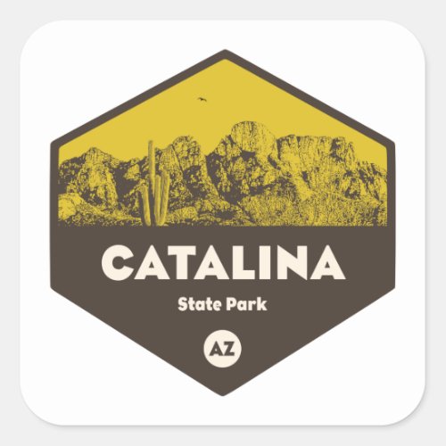 Catalina State Park Arizona Square Sticker