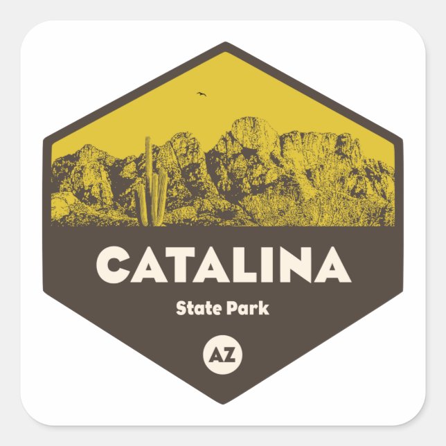 Catalina State Park, Arizona Square Sticker (Front)