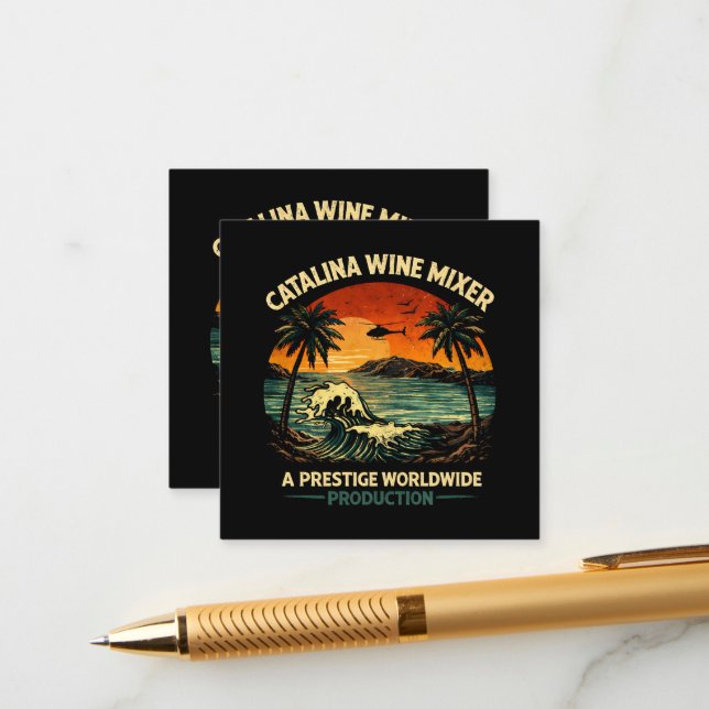 Catalina Wine Mixer Enclosure Card (Front/Back In Situ)
