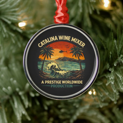 Catalina Wine Mixer Metal Ornament