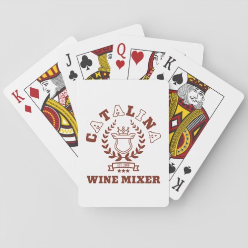 Catalina Wine Mixer Poker Cards