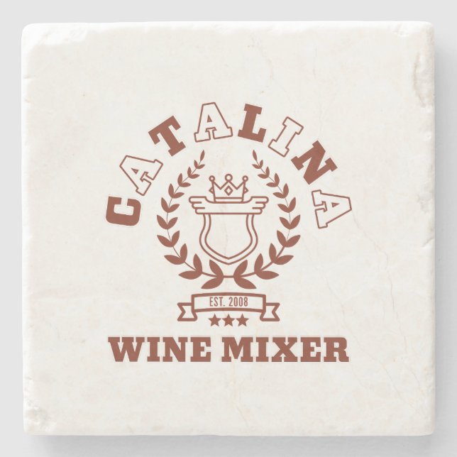 Catalina Wine Mixer Stone Coaster (Front)