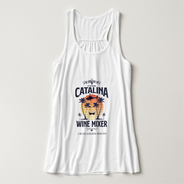 Catalina Wine Mixer Tank Top (Design Front)