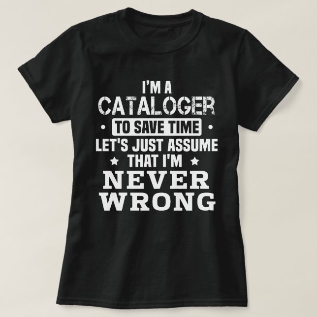 Cataloger T-Shirt (Design Front)
