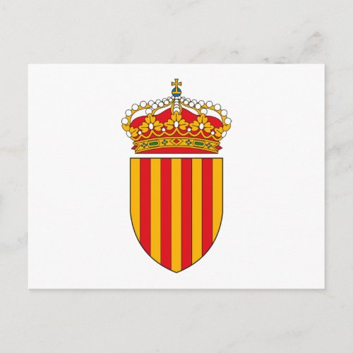 Catalonia Coat of Arms Postcard
