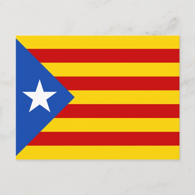 Catalonia Estelada Flag Postcard (Front)