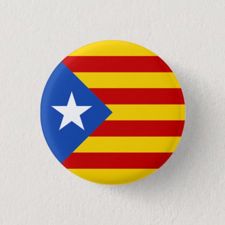 Catalonia Estrellada Flag Button