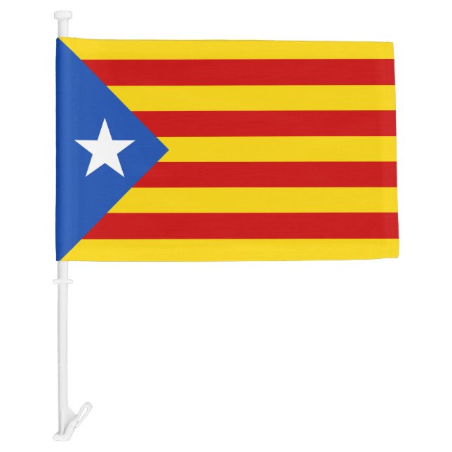 Catalonia Flag & Catalan - La Senyera Estelada (Front)
