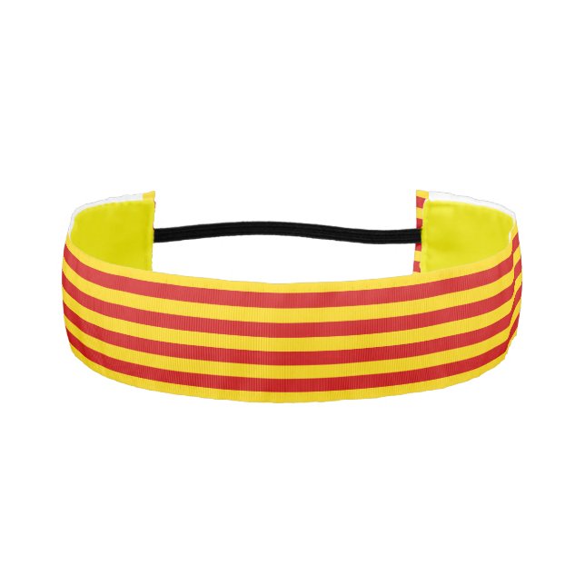 Catalonia Flag & Catalan - La Senyera fashion Athletic Headband (Front)