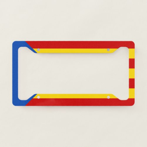 Catalonia Flag License Plate Frame