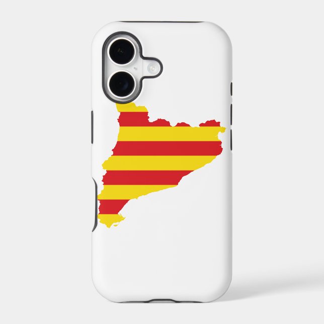 Catalonia Flag Map Iphone Case (Back)