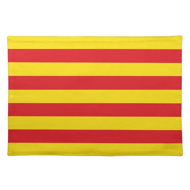 Catalonia Flag on MoJo Placemat (Front)