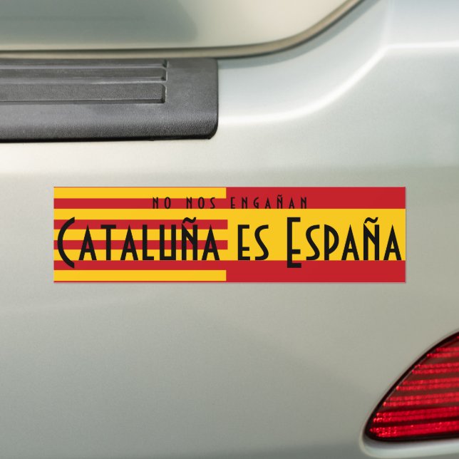 Catalonia is Spain Bumper Sticker (On Car)