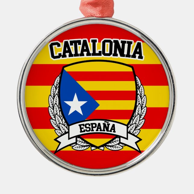 Catalonia Metal Ornament (Front)