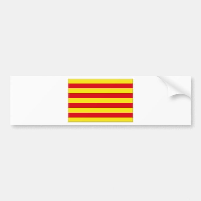 Catalonia (Spain)  Flag Bumper Sticker (Front)