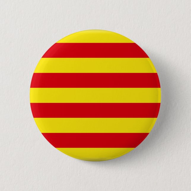 Catalonia (Spain)  Flag Button (Front)