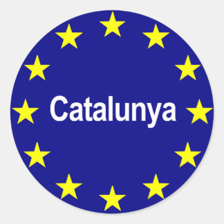 cataloniaeuropeanstate2 classic round sticker