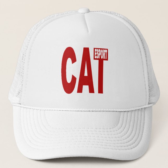 CATALUNA ESPORT Design white trucker hat (Front)