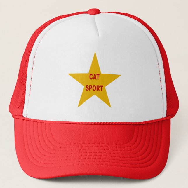 CATALUNA SPORT white/red trucker cap (Front)