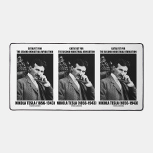 Catalyst For Second Industrial Revolution N. Tesla Desk Mat