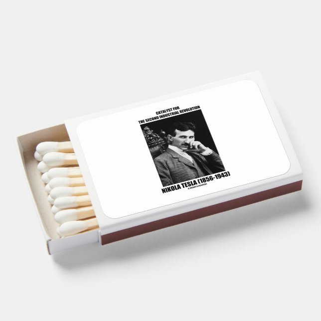 Catalyst For Second Industrial Revolution N. Tesla Matchboxes (Front Open)