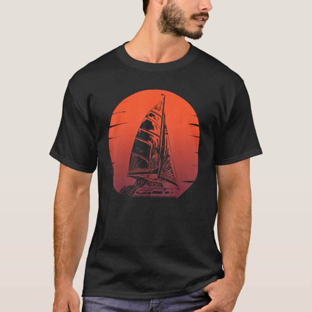 Catamaran Boat Sailing 5 T-Shirt (Front)
