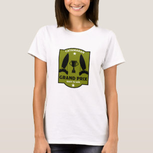 Catamaran Hydrofoil Sailboat Racing T-Shirt