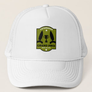 Catamaran Hydrofoil Sailboat Racing Trucker Hat