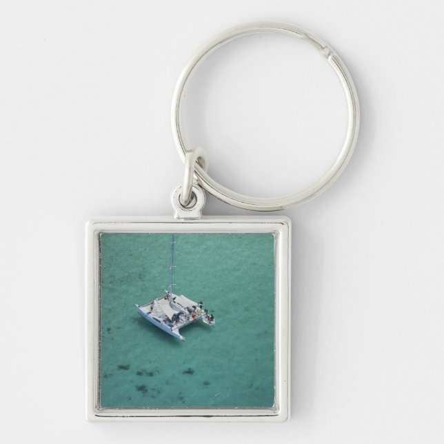 Catamaran, Mamanuca Islands, Fiji, South Pacific Keychain (Front)