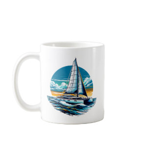 Catamaran Sailboat Coffee Mug