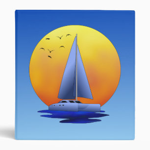Catamaran Sailing 3 Ring Binder