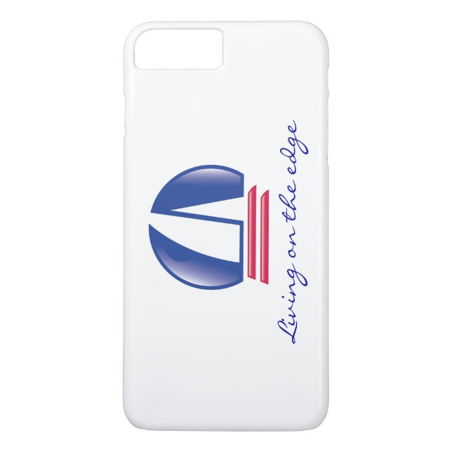 Catamaran Sailing_Blue Moon_Living on the edge Case-Mate iPhone Case (Back)