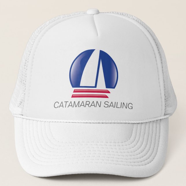 Catamaran Sailing_Pontoon Racing_Blue Moon Trucker Hat (Front)