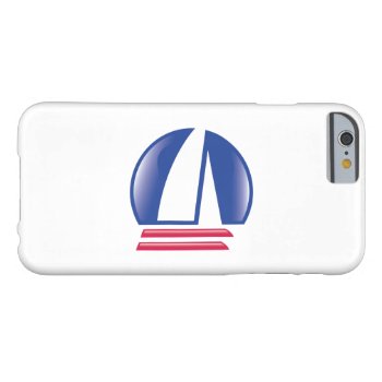 Catamaran Sailing_pontoon Racing_blue Moon_white Barely There Iphone 6 Case by FUNauticals at Zazzle