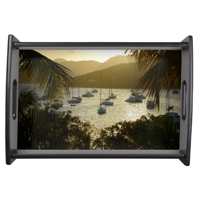 Catamarans and sailboats serving tray (Front)