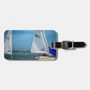 CATAMARANS AT THE BEACH LUGGAGE TAG