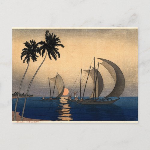 Catamarans in a Twilight Breeze Postcard