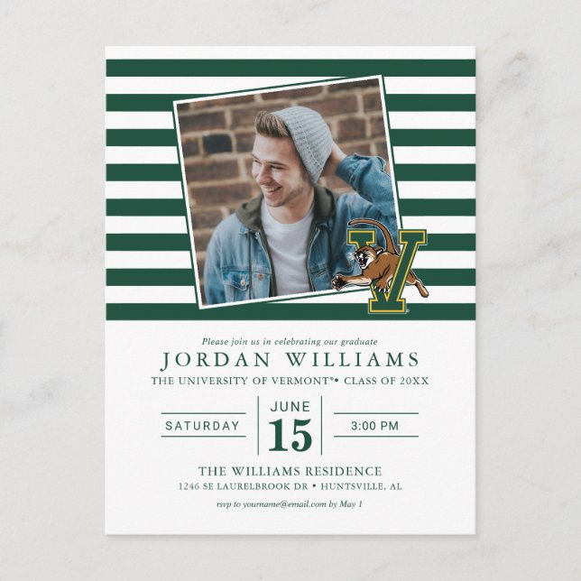 Catamounts | University of Vermont Announcement Postcard (Front)