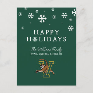 Catamounts University of Vermont Holiday Postcard