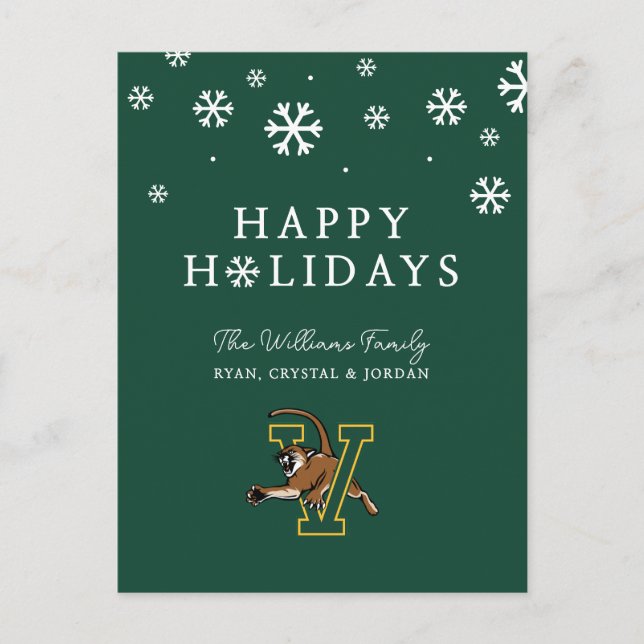 Catamounts | University of Vermont Holiday Postcard (Front)