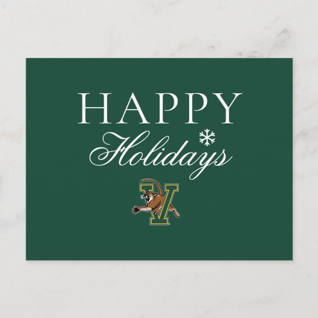 Catamounts | University of Vermont Holiday Postcard (Front)