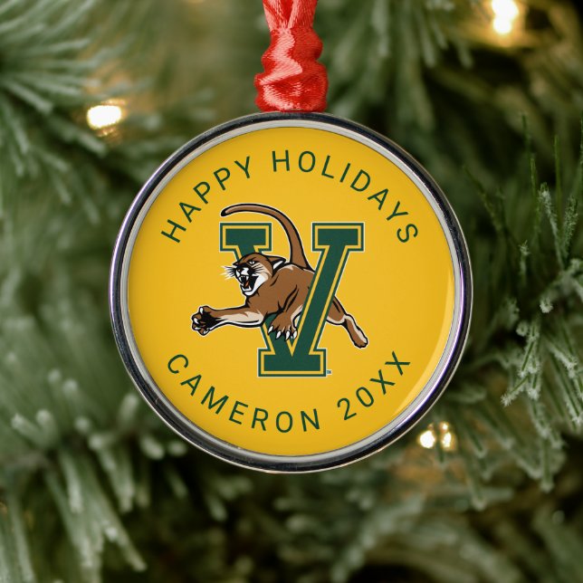 Catamounts | University of Vermont Metal Ornament (Tree)